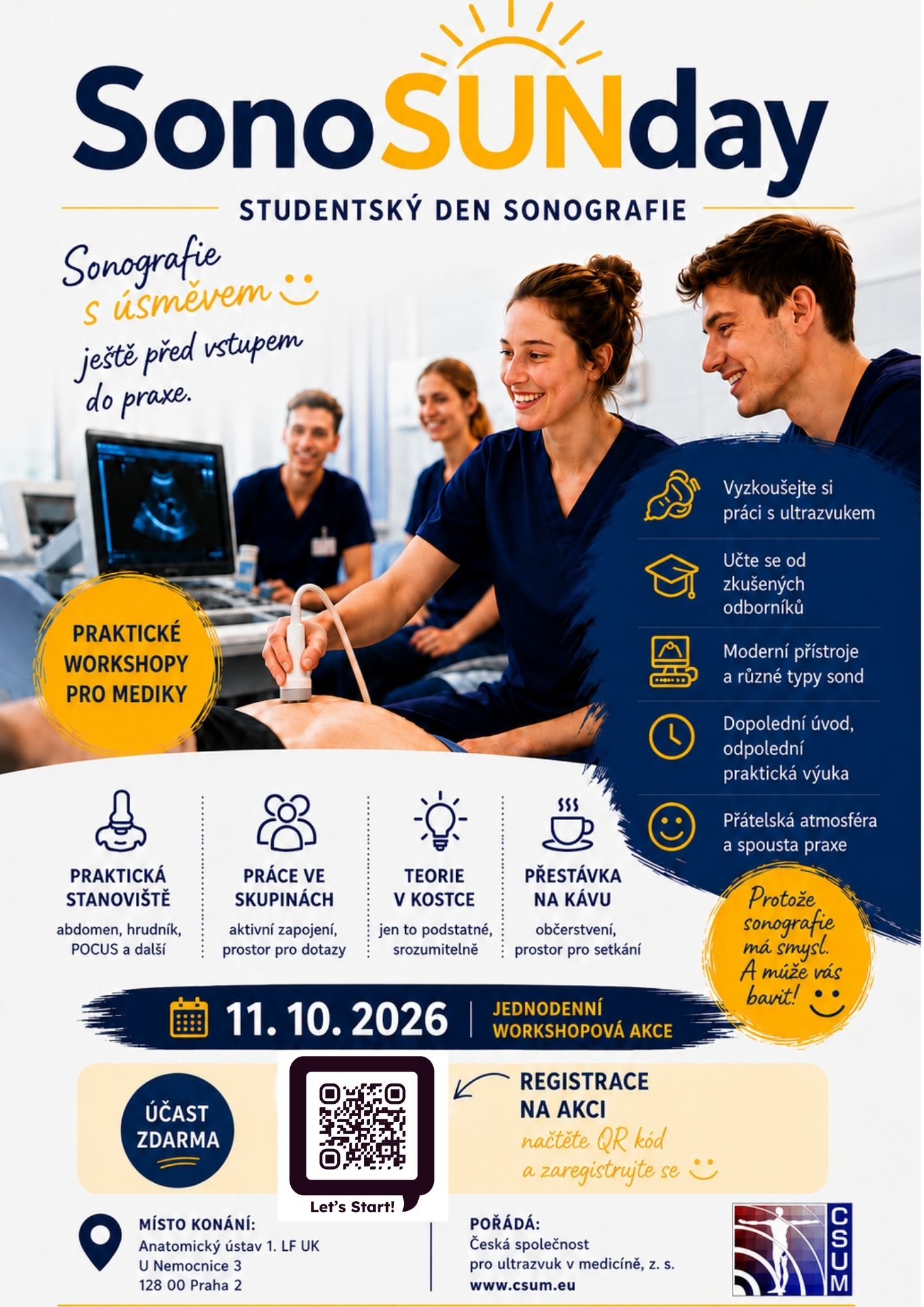 SonoSunday2026 K již avizované studentské akci SonoSUNday 2026 přidáváme další informace – předběžný program a současně otevíráme registraci účastníků.